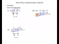 Solving Linear Equations for Year 9 and 10