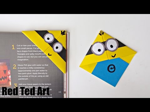 Fun Minion Bookmark Craft - YouTube