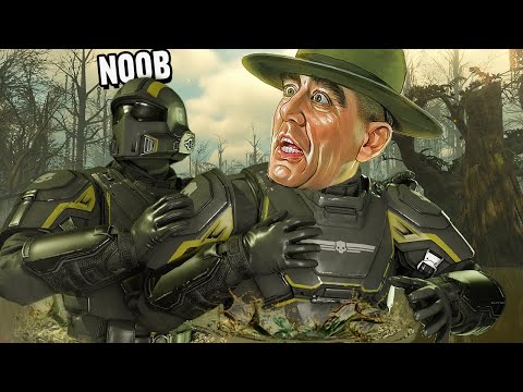 DRILL SERGEANT TRAINS NEW RECRUIT IN HELLDIVERS 2 (Voice Trolling)