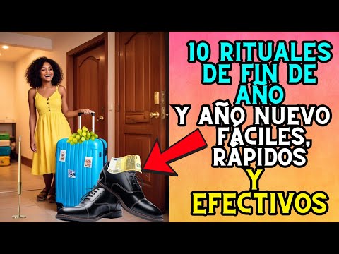 10  Rituales DE Fin de  AÑO Y AÑO NUEVO Fáciles, Rápidos y Efectivos