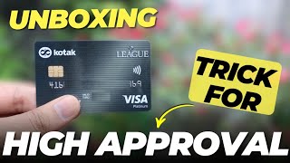 Kotak League Rupay Credit Card Unboxing | My Trick for HIGH APPROVAL 