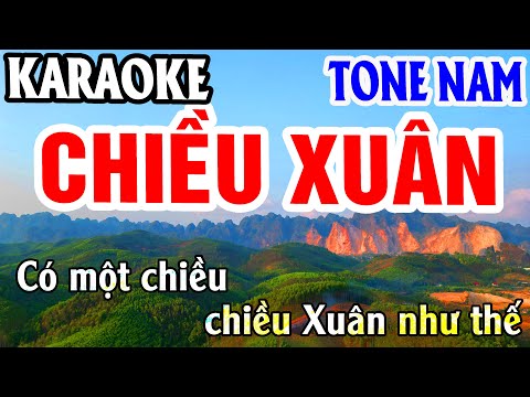 Karaoke Chiều Xuân Tone Nam Nhạc Sống gia huy karaoke