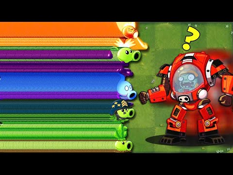 Pvz 2 Challenge - All Plants Vs Z-Mech Zombies - Who Will Win?