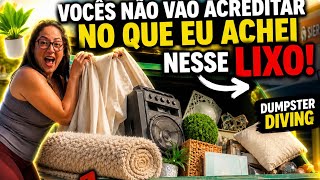 Dumpster diving #lixo lotado de coisas novas 😲🇺🇸