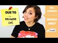 Understanding 'Due to' and 'Because'
