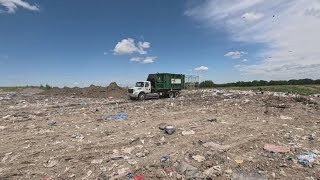 YouTube video thumbnail: Central Iowa Landfill Scaling Back Collection Amid Data Showing State Sites may be Full in 30 Years
