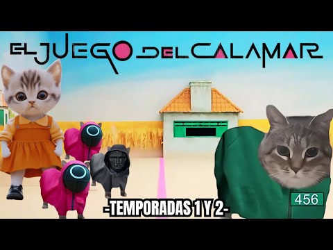 EL JUEGO DEL CALAMAR , temporadas 1 y 2 (meme de gatos)