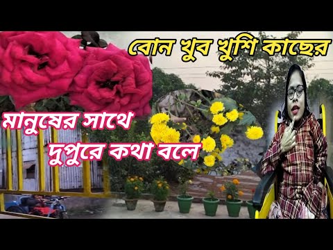 বোন খুব খুশি কাছের মানুষের সাথে দুপুরে কথা বলে ।। Bangali Vlog