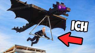 Ich versuche den GRÖßTEN ENDERDRACHEN der WELT zu fliegen! (Kein Clickbait...😨)