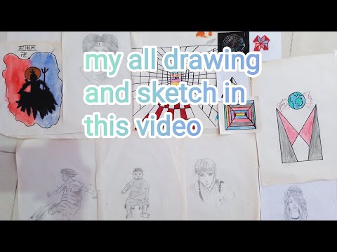 my all drawing and sketch in this video watch and comment #youtube #viral #video #trending