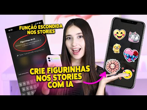 Crie figurinhas no stories com IA, função escondida nos stories!