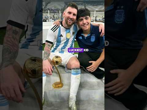 The luckiest kid in the world😱🥵 #shots #football #leomessi