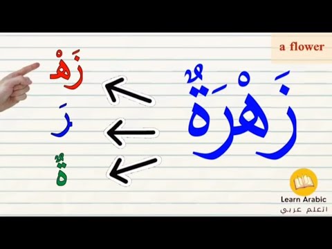 تعليم تهجئة الحروف Arabic words for everyday | Reading Arabic words with different vowels