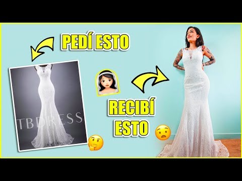 Me pruebo VESTIDOS DE NOVIA de TIENDA CHINA ( MUY BARATOS ) | Matu Garcés