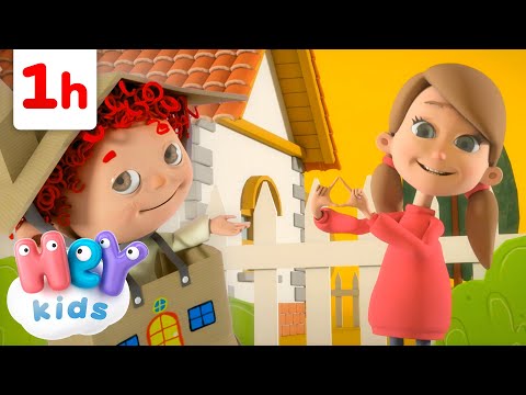 Eu tenho uma casinha assim assim 🏡 | Música Infantil | HeyKids em Português