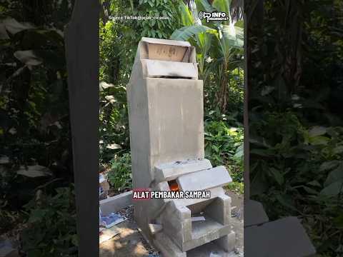 Insinerator: Alat Pembakar Sampah Minim Asap KKN IPB #information #technology #kkn #sampah #shorts