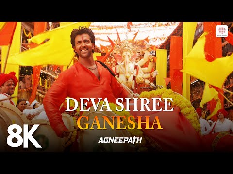 Deva Shree Ganesha - 8K/4K Video | Ganpati Song | Agneepath | Priyanka Chopra | Hrithik Roshan