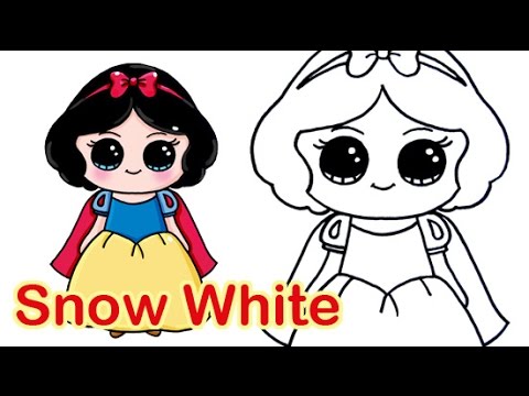 How to Draw Disney Princess Snow White Cute and Easy