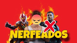 TOP 5 PERSONAJES NERFEADOS en Free Fire 😤 ¡Los arruinaron!