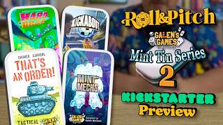 MINT TIN SERIES 2 from GALEN'S GAMES | Roll & Pitch Kickstarter Preview