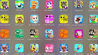 ROBLOX,SIMON SPLANKI'S,PINK SPRUNKI'S,ORANGE SPRUNKI,CAPPUCCINO ASSASSINO,MY TOM 2,MY ANGELA,MY BEN