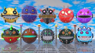 Pacman & Robot Pacmans vs Robot Monsters – Sci-Fi Pokéball War Begins! #pacman #monsterpacman