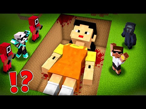 ๐ฑWe Found SQUID GAME DOLL Grave in Minecraft!