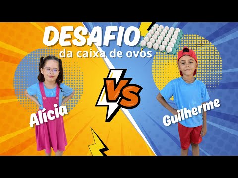 🎉 DESAFIO DA CAIXA DE OVOS: Guilherme vs Alicia! 🥚🍫