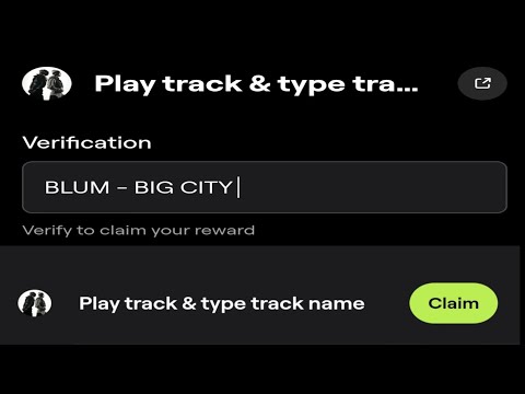 Play Track & Type Track Name Video Code | Blum Project | Blum New Video Code | Blum Listing Date