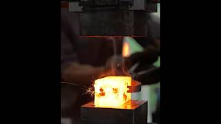 Damascus Full Tang Knife from a Pile of Nails#damascus #knifemaking #forging #blacksmith