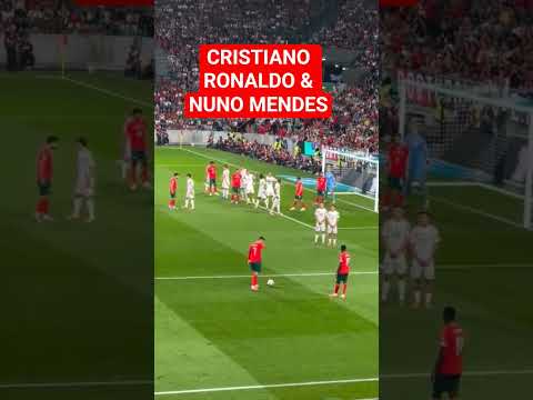 L'incompréhension entre Cristiano Ronaldo et Nuno Mendes #football #cristianoronaldo #nunomendes