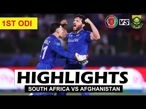 AFGHANISTAN VS SOUTH AFRICA 1st ODI MATCH HIGHLIGHTS | SA VS AFG 2024 -