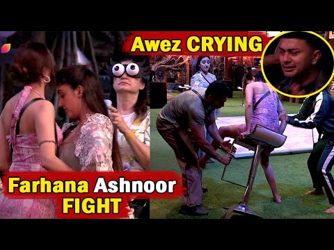 Bigg Boss 19 Today Episode Promo Farhana Fight Ashnoor Abhishek | Awez CRYING BB19