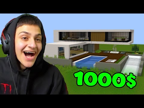 اشتريت بيت بسعر $1000 دولار في ماين كرافت😱 MINECRAFT