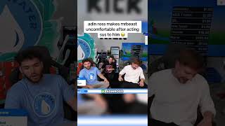 ADIN ROSS ACTS SUS TO MRBEAST 😭 #adinross #shorts