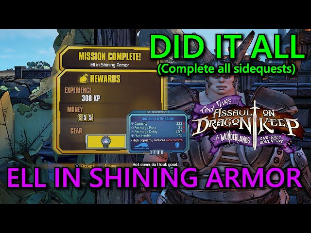 Tiny Tina's Assault On Dragon Keep: Did It All Part 4: Ell In Shining Armor Guide