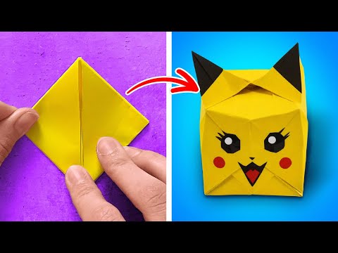 KERAJINAN ORIGAMI MUDAH ✨ IDE DIY DARI KERTAS & KARDUS