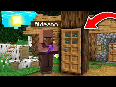 Un ALDEANO hace una BASE SECRETA para ESCONDER su TESORO de MINECRAFT