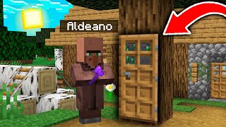 Un ALDEANO hace una BASE SECRETA para ESCONDER su TESORO de MINECRAFT