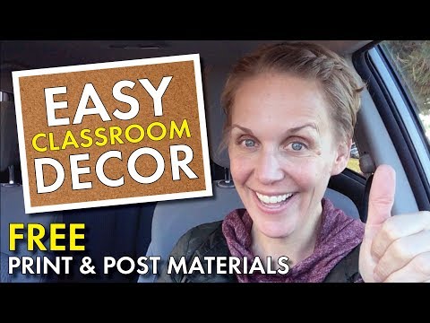 Free & Easy Classroom Decor for English Teachers,...