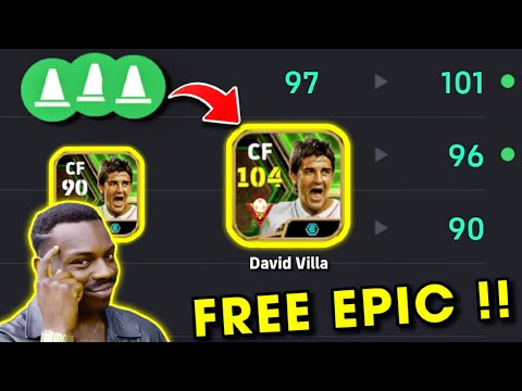 Free Epic David Villa Best Training Guide 🤩🔥 || eFootball 2025 Mobile