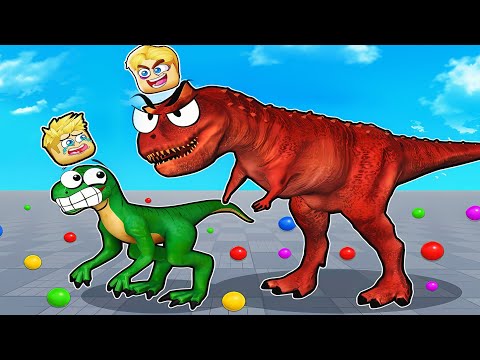 فيلم روبلوكس : تحولت اكبر ديناصور بالعالم 🦖🦕 ( لازم تاكل اصحابك عشان تفوز ❌ ) جاااامد 🔥 !!