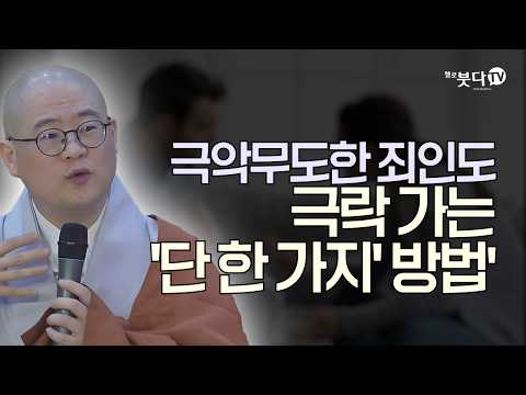 극악무도한 죄인도 극락 가는 단 한 가지' 방법 | "제가 지은 죄가 너무 많아서" 걱정 마세요! 부처님은 당신을 포기하지 않습니다 | 광우스님의 무량수경 이야기 32회(16-2)