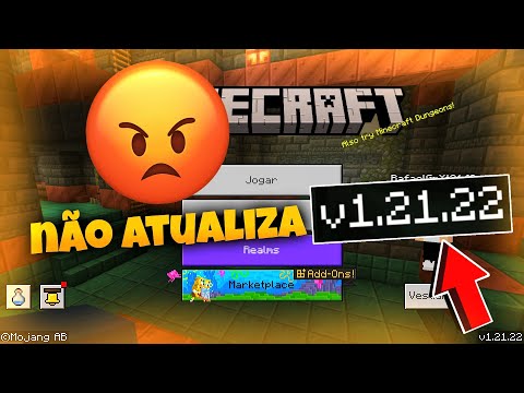 NÃO ATUALIZE O SEU MINECRAFT PARA A VERSÃO 1.21.22 1.21.21 - ATUALIZAÇÃO MINECRAFT PE 1.21.22