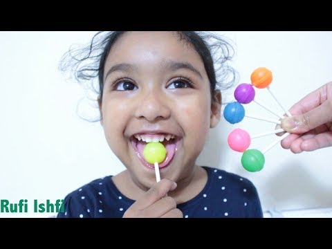 Colourful Lollipop Learn colors with Rufi Ishfi