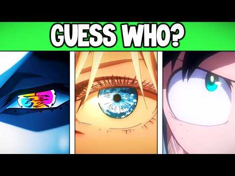 Can YOU Guess the Anime Character By Their EYE?