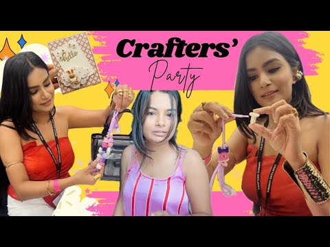 I went to Crafters’ Party 😱 #crafteraditi #youtubepartner #DIY #shorts #partyvlog @CrafterAditi