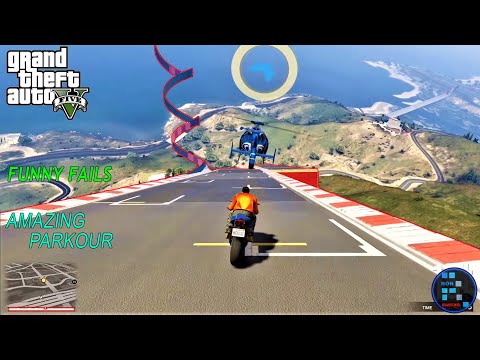 GTA V | Amazing Parkour and Funny Fails With RON