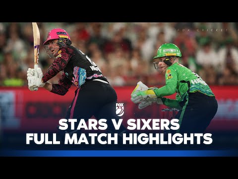 Melbourne Stars vs. Sydney Sixers |  Full Match Highlights I 10/01/25 | BBL | Fox Cricket