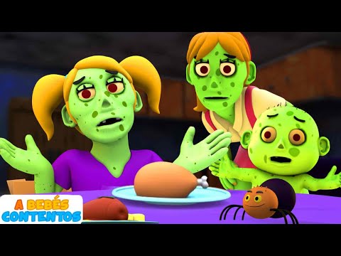 A Bebés Contentos | Cena Familiar Zombie en España | Canciones Infantiles